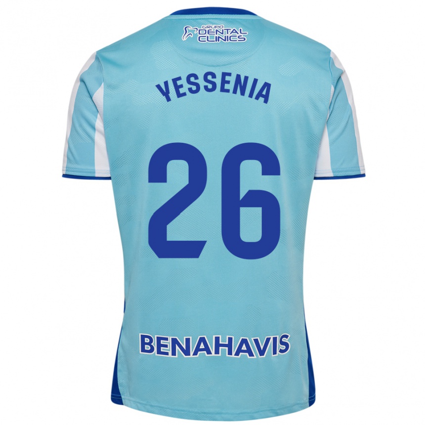 גברים כדורגל Yessenia Alcaide Martin #26 תכלת לבן ג'רזי ביתית 2025/26