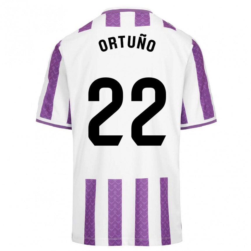 גברים כדורגל פרנסיסקו אורטוניו אבאלוס #22 סגול לבן ג'רזי ביתית 2025/26