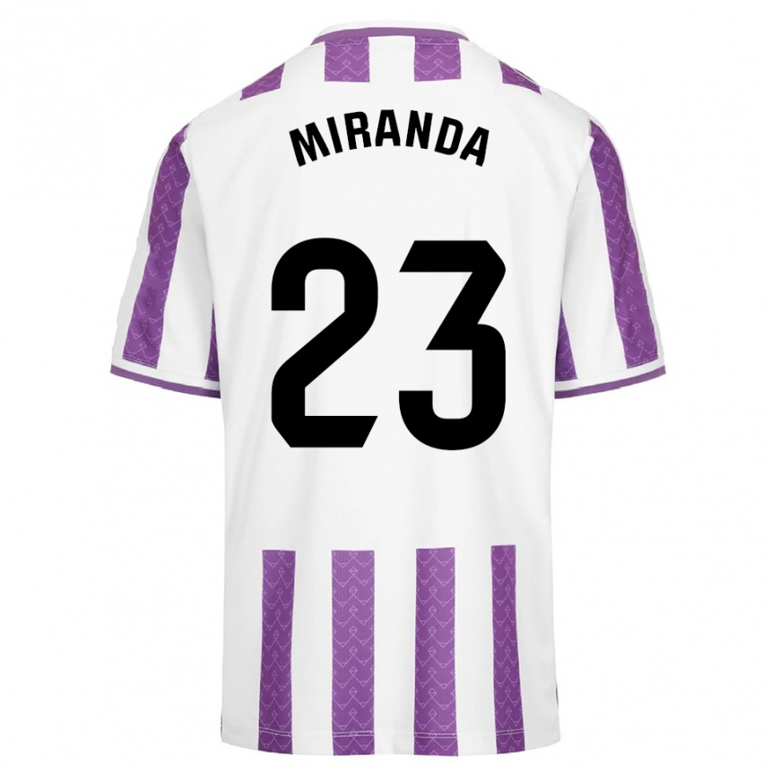 גברים כדורגל João Miranda #23 סגול לבן ג'רזי ביתית 2025/26