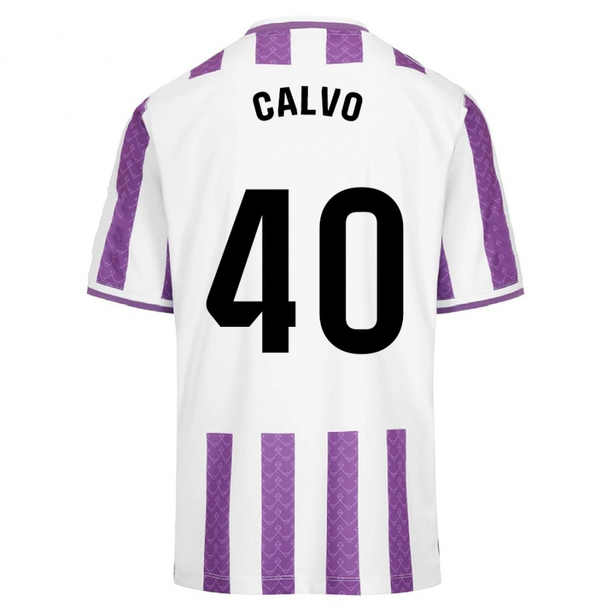 גברים כדורגל Hugo Calvo #40 סגול לבן ג'רזי ביתית 2025/26