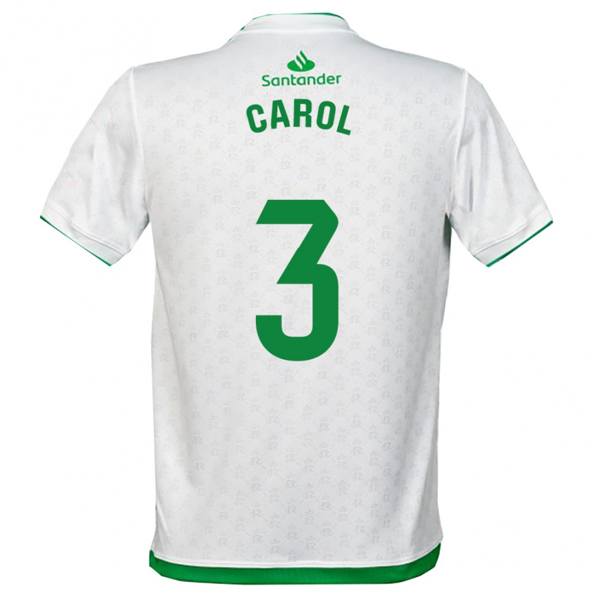 גברים כדורגל Carolina Hernández Fernández #3 ירוק לבן ג'רזי ביתית 2025/26
