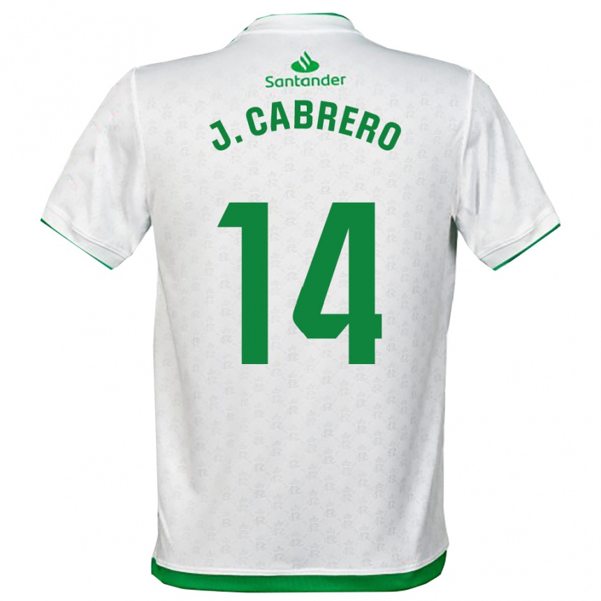 גברים כדורגל Jimena Cabrero De La Llama #14 ירוק לבן ג'רזי ביתית 2025/26