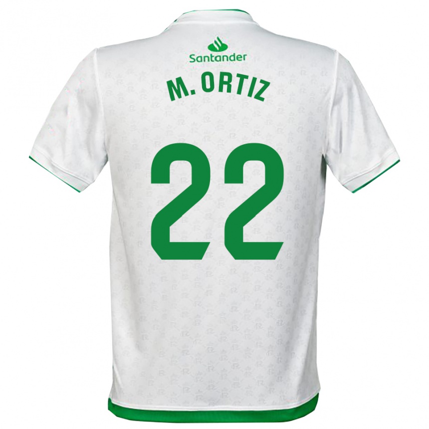 גברים כדורגל מריה אורטיס #22 ירוק לבן ג'רזי ביתית 2025/26