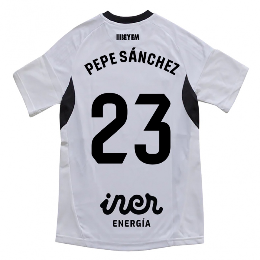 גברים כדורגל Pepe Sánchez #23 לבן סגול ג'רזי ביתית 2025/26