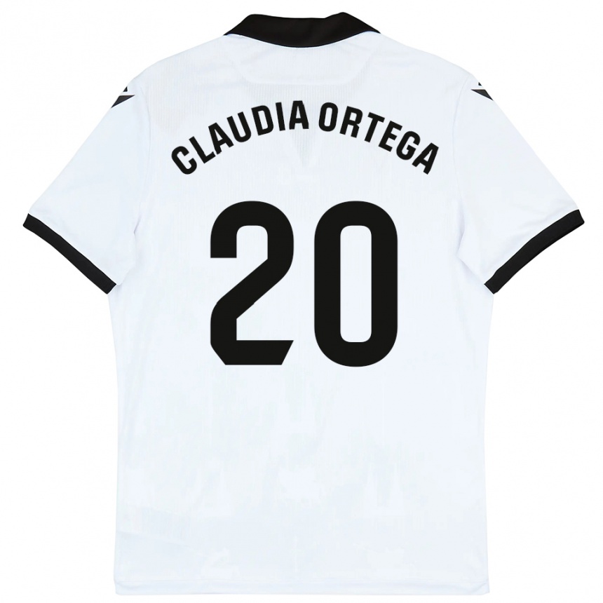 גברים כדורגל Claudia Ortega #20 לבן שחור ג'רזי ביתית 2025/26