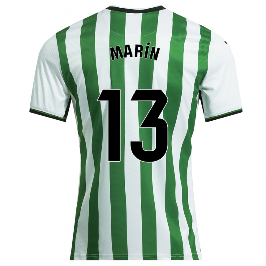 גברים כדורגל Carlos Marín #13 לבן ירוק ג'רזי ביתית 2025/26