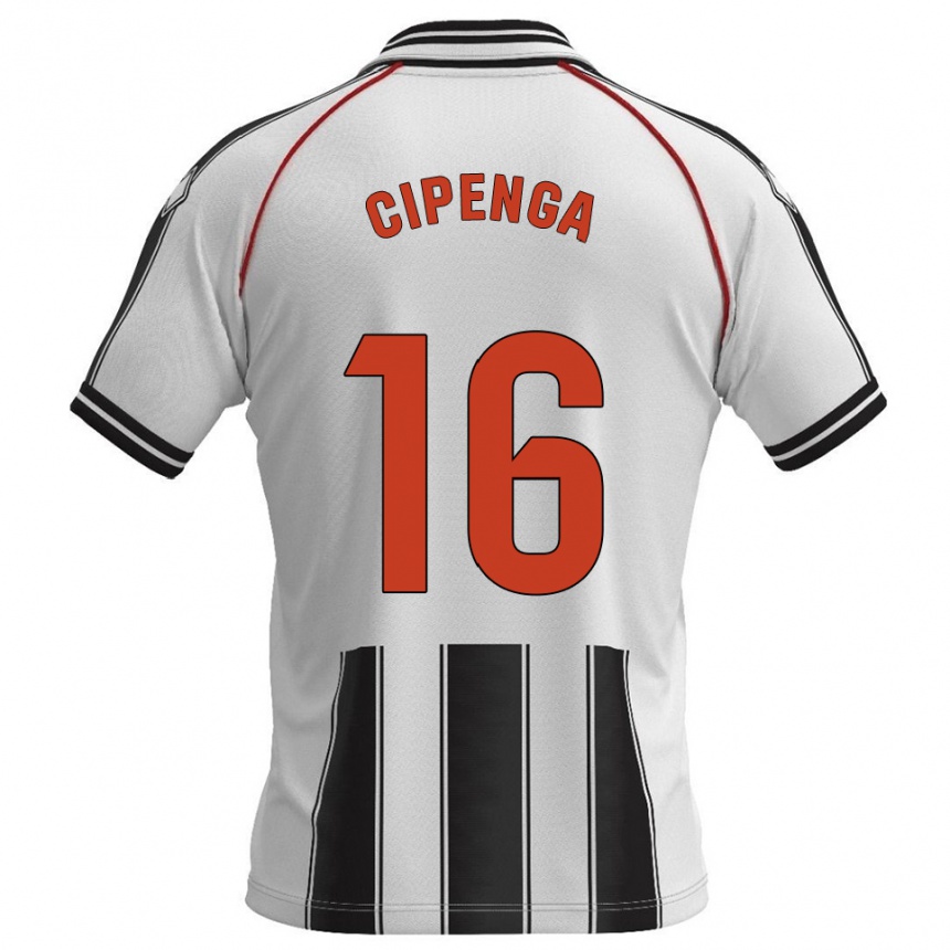 גברים כדורגל Brian Cipenga #16 לבן שחור ג'רזי ביתית 2025/26