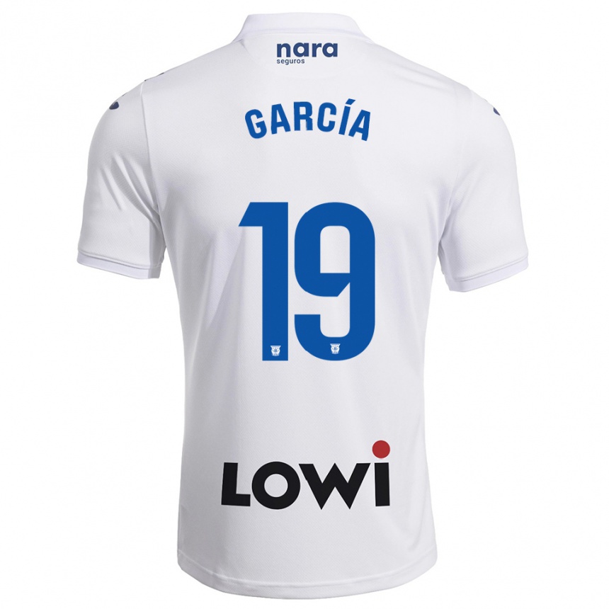 גברים כדורגל Diego García #19 לבן נייבי ג'רזי ביתית 2025/26