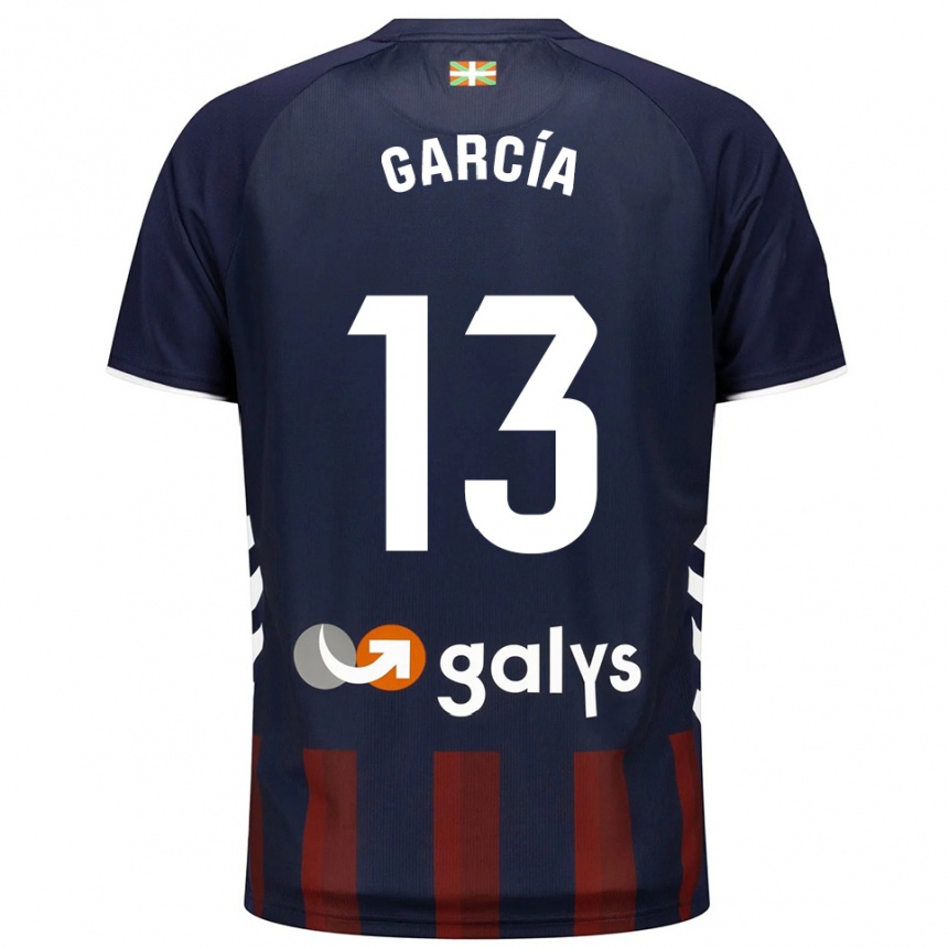 גברים כדורגל Jon García #13 כחול נייבי אדום ג'רזי ביתית 2025/26