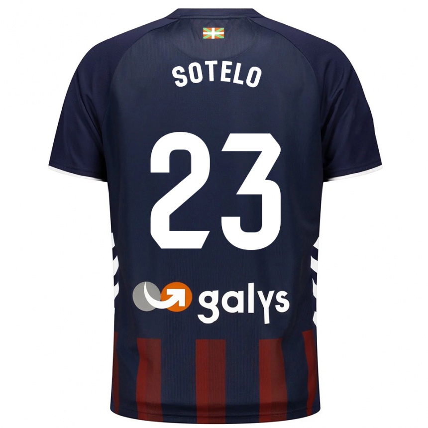 גברים כדורגל Marcos Sotelo #23 כחול נייבי אדום ג'רזי ביתית 2025/26