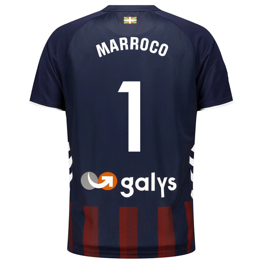 גברים כדורגל Marc Marroco #1 כחול נייבי אדום ג'רזי ביתית 2025/26