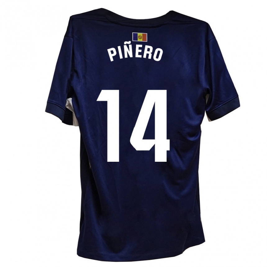 גברים כדורגל Roger Piñero #14 כחול לבן ג'רזי ביתית 2025/26