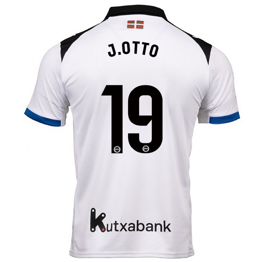 גברים כדורגל ג'וני אוטו #19 לבן כחול הרחק ג'רזי 2025/26