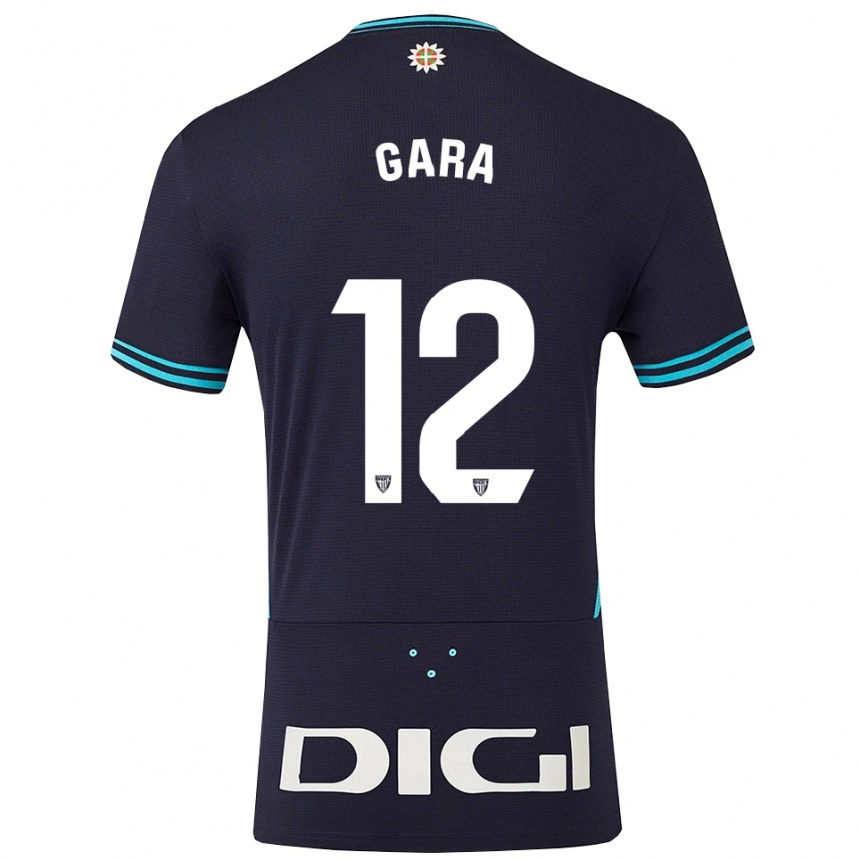 גברים כדורגל Gara #12 כחול נייבי תכלת הרחק ג'רזי 2025/26