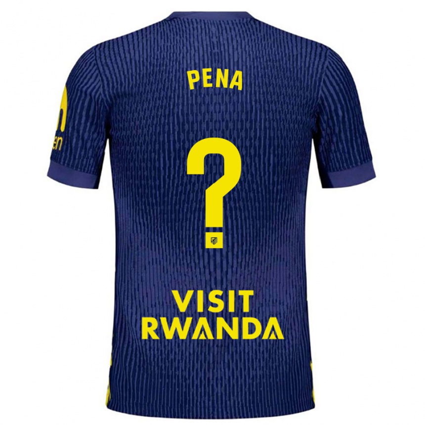 גברים כדורגל הקטור פניה #0 כחול נייבי צהוב הרחק ג'רזי 2025/26