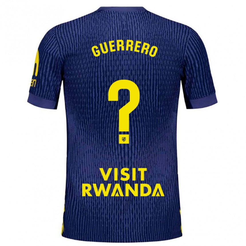 גברים כדורגל סרחיו גררו #0 כחול נייבי צהוב הרחק ג'רזי 2025/26