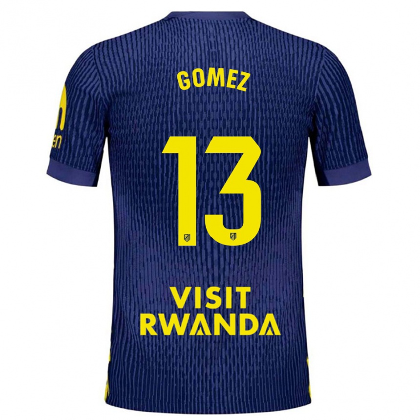 גברים כדורגל כריסטיאן גומס #13 כחול נייבי צהוב הרחק ג'רזי 2025/26