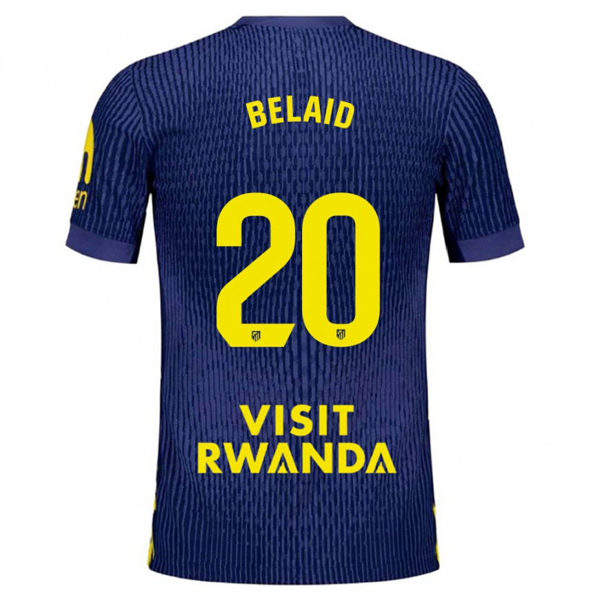 גברים כדורגל רעין בלייד #20 כחול נייבי צהוב הרחק ג'רזי 2025/26