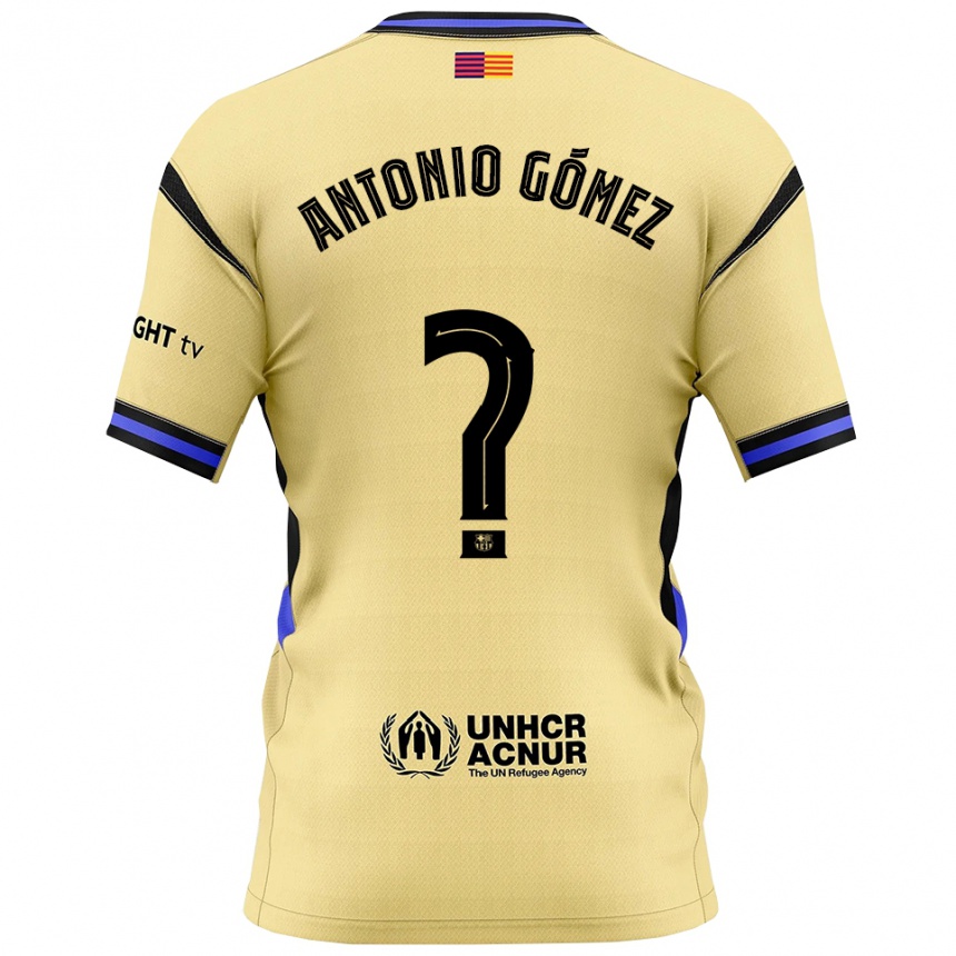 גברים כדורגל Antonio Gómez #0 צהוב שחור הרחק ג'רזי 2025/26