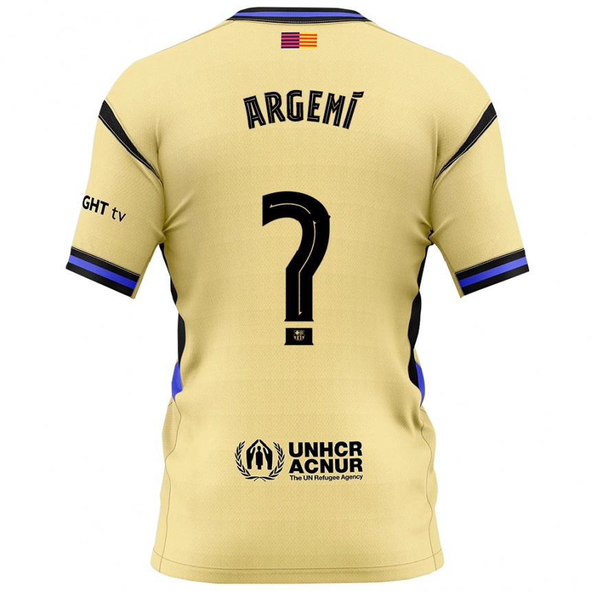 גברים כדורגל Adam Argemí #0 צהוב שחור הרחק ג'רזי 2025/26