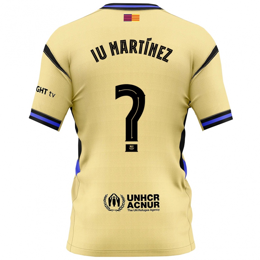 גברים כדורגל Ïu Martínez #0 צהוב שחור הרחק ג'רזי 2025/26