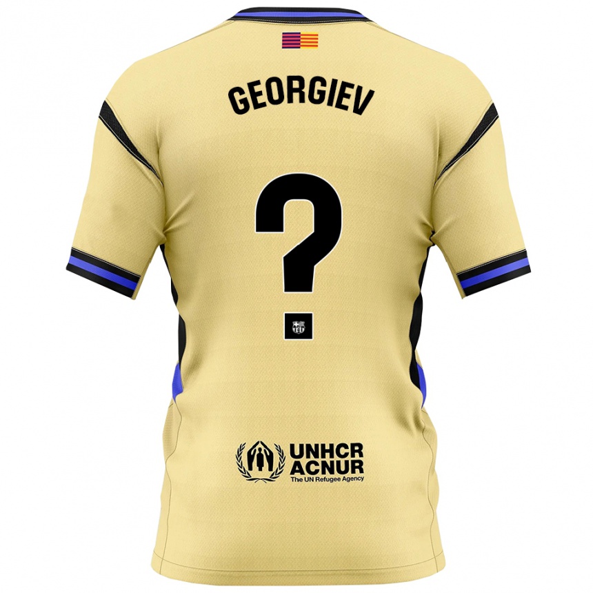 גברים כדורגל מרטין גאורגייב #0 צהוב שחור הרחק ג'רזי 2025/26
