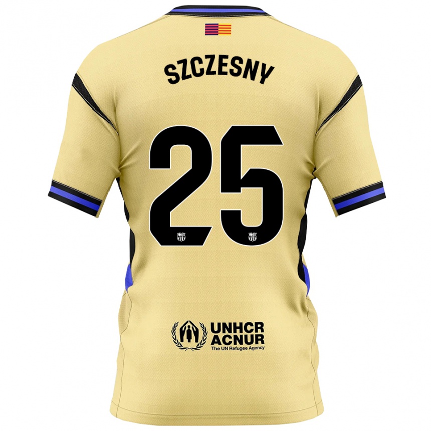 גברים כדורגל וויצ'ך שצ'נסני #25 צהוב שחור הרחק ג'רזי 2025/26