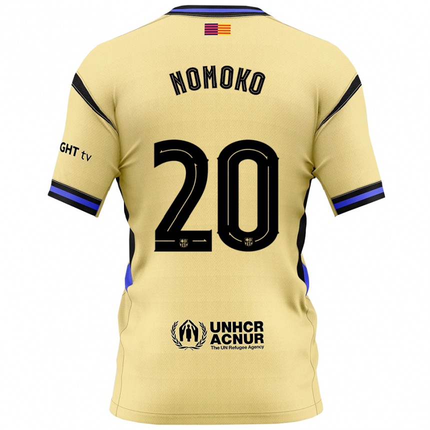גברים כדורגל Sama Nomoko #20 צהוב שחור הרחק ג'רזי 2025/26