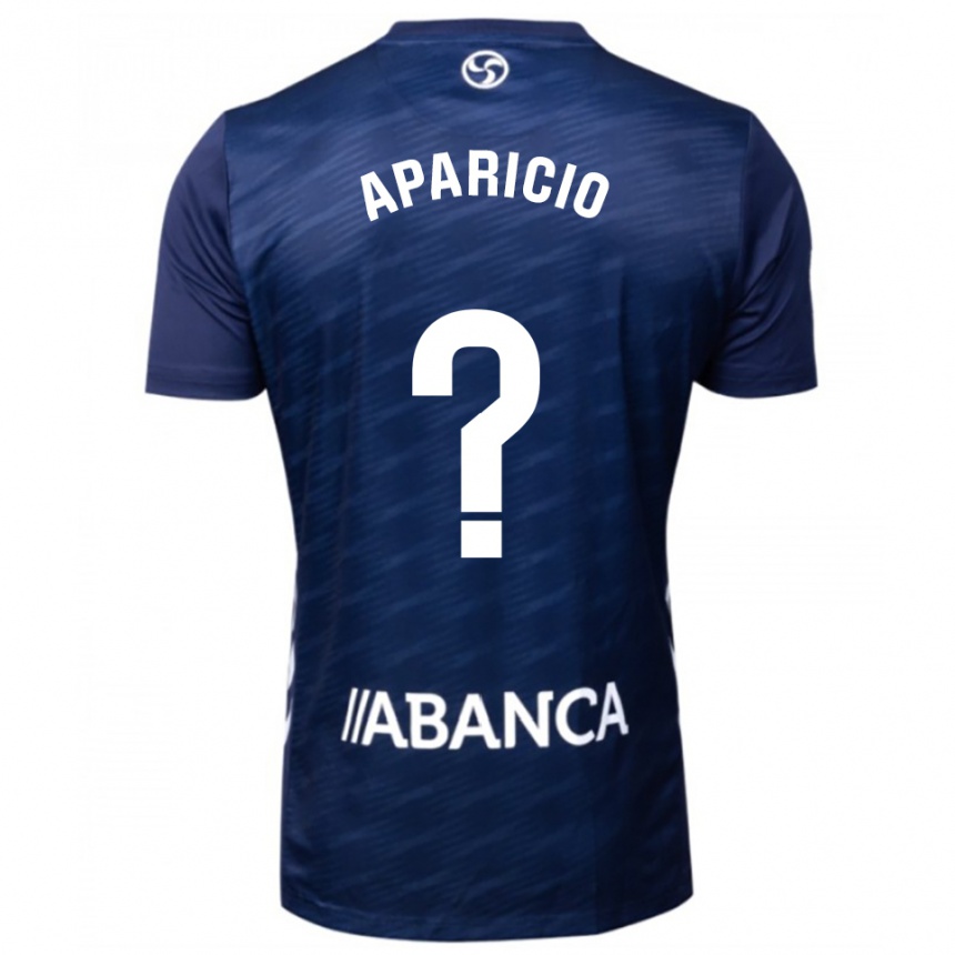גברים כדורגל Pablo Aparicio #0 כחול נייבי לבן הרחק ג'רזי 2025/26