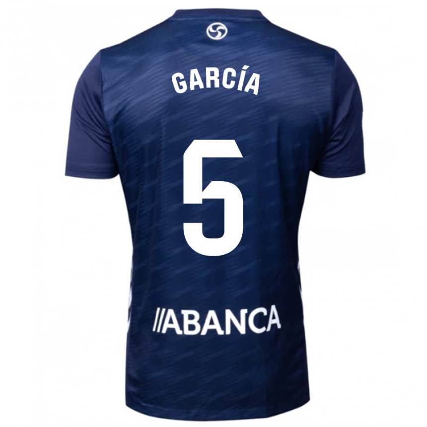 גברים כדורגל Noa García #5 כחול נייבי לבן הרחק ג'רזי 2025/26