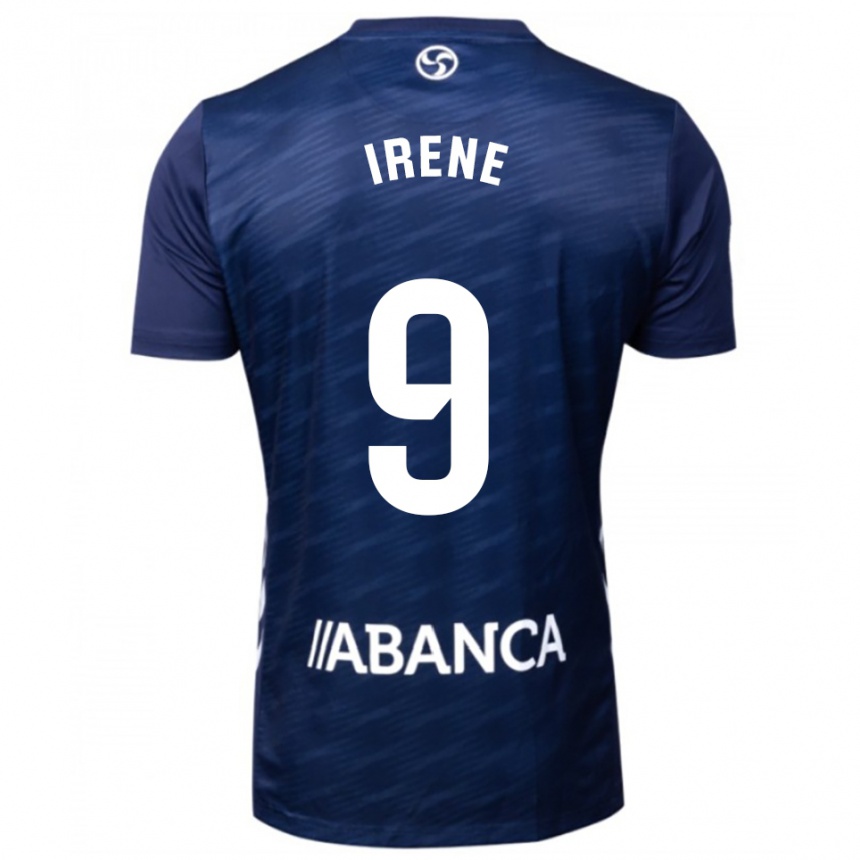 גברים כדורגל Irene Fernández #9 כחול נייבי לבן הרחק ג'רזי 2025/26