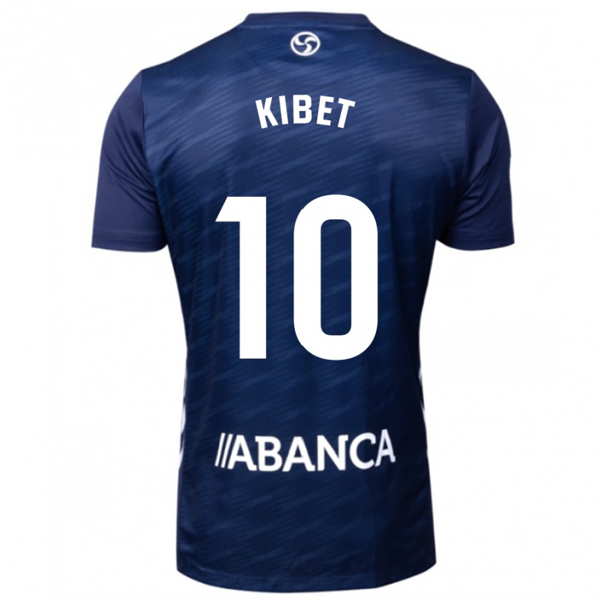 גברים כדורגל Aldrine Kibet #10 כחול נייבי לבן הרחק ג'רזי 2025/26