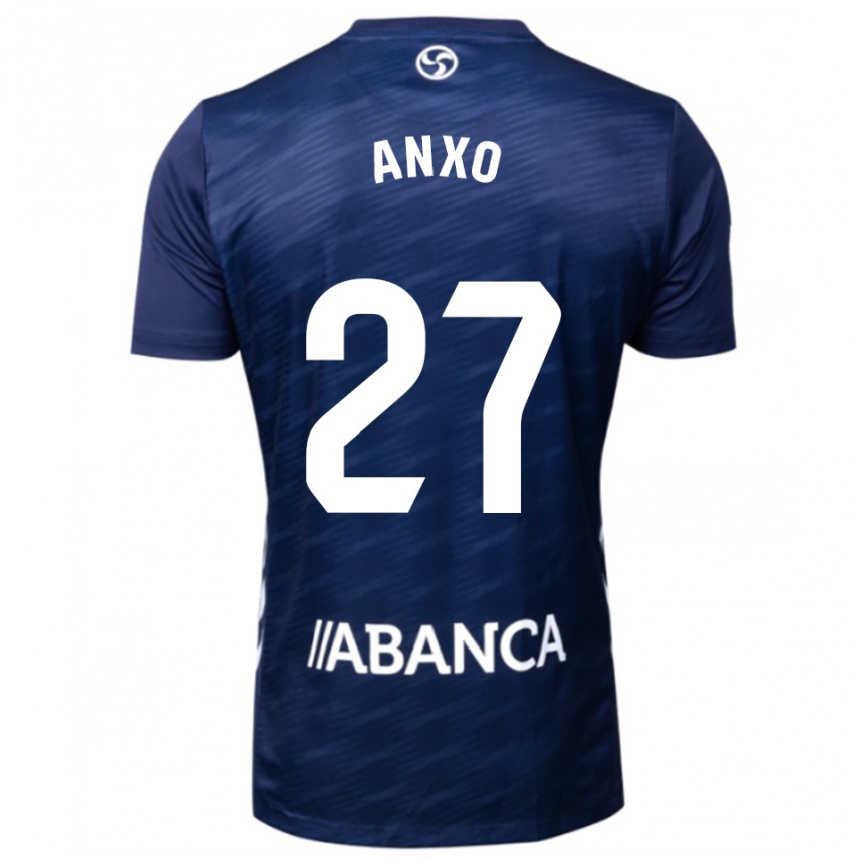 גברים כדורגל Anxo Rodríguez #27 כחול נייבי לבן הרחק ג'רזי 2025/26