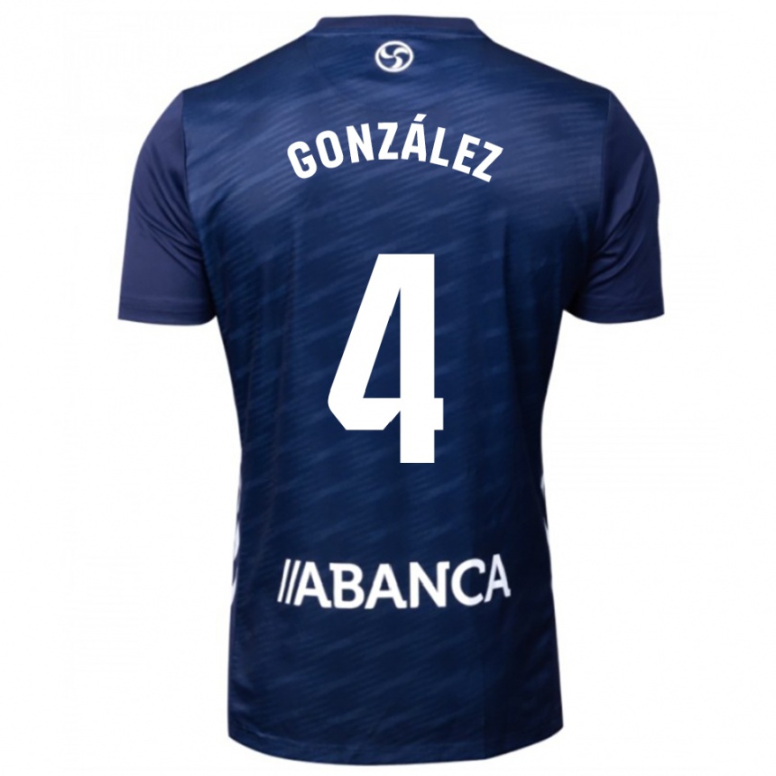 גברים כדורגל Paula González #4 כחול נייבי לבן הרחק ג'רזי 2025/26