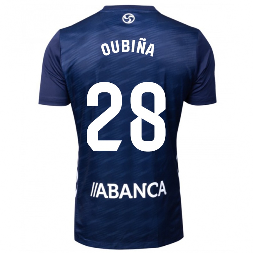 גברים כדורגל Jimena Oubiña #28 כחול נייבי לבן הרחק ג'רזי 2025/26