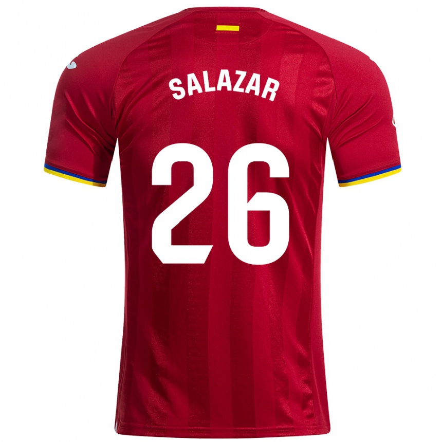 גברים כדורגל Sebas Salazar #26 אדום צהוב כחול הרחק ג'רזי 2025/26