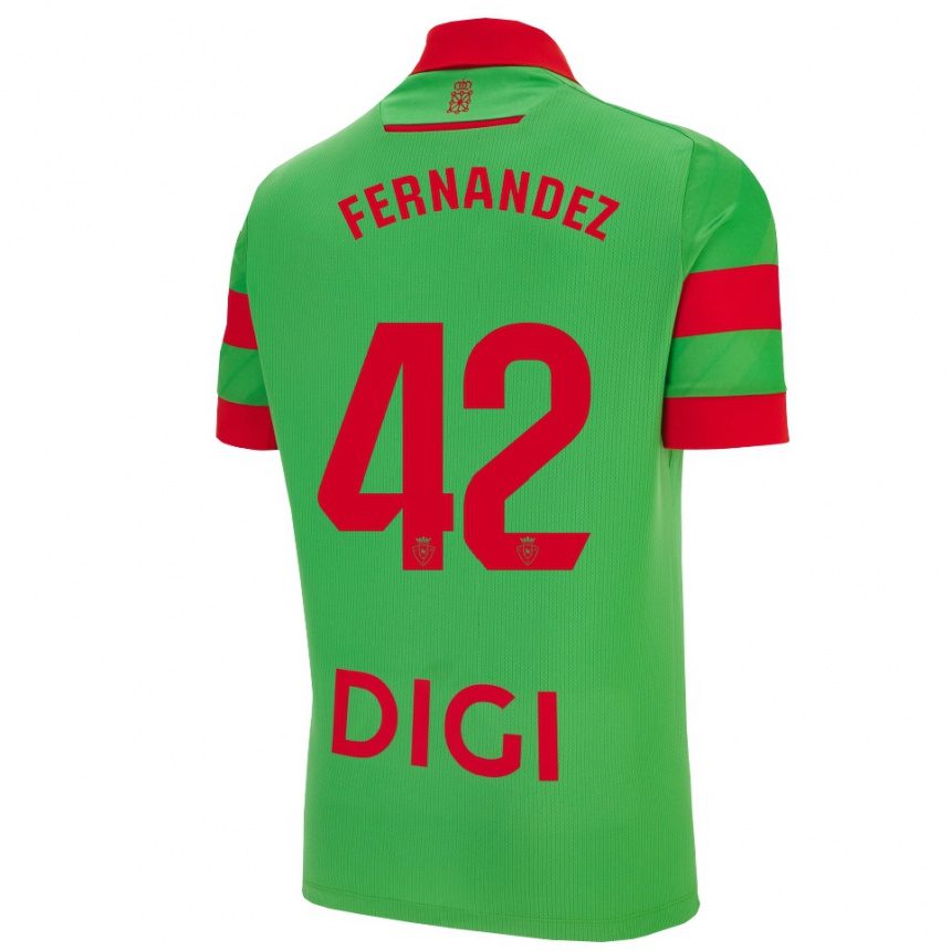 גברים כדורגל Rafa Fernández #42 ירוק אדום הרחק ג'רזי 2025/26