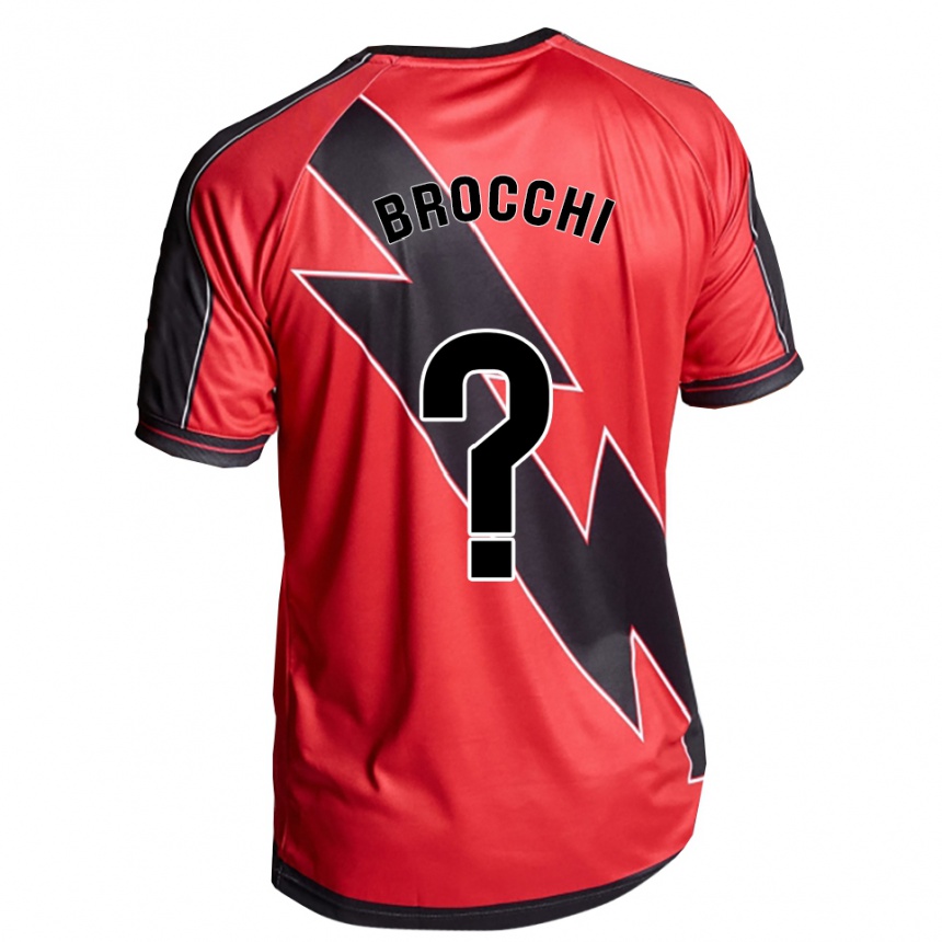גברים כדורגל Filippo Brocchi #0 אדום שחור הרחק ג'רזי 2025/26