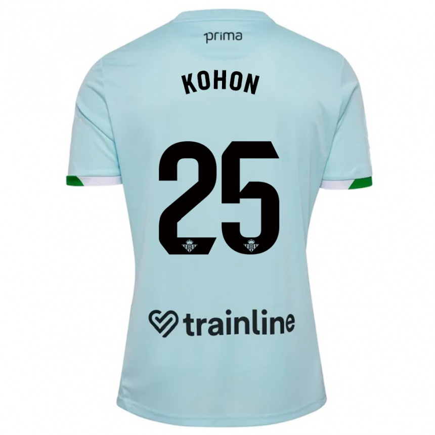גברים כדורגל Rudy Kohon #25 תכלת ירוק הרחק ג'רזי 2025/26