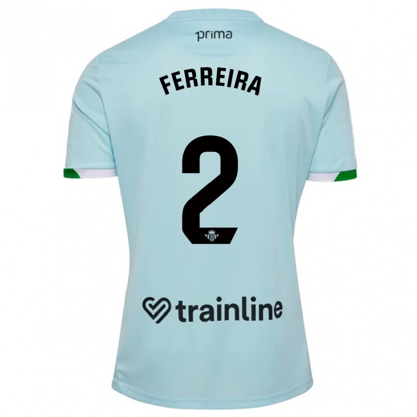 גברים כדורגל Kilian Ferreira #2 תכלת ירוק הרחק ג'רזי 2025/26