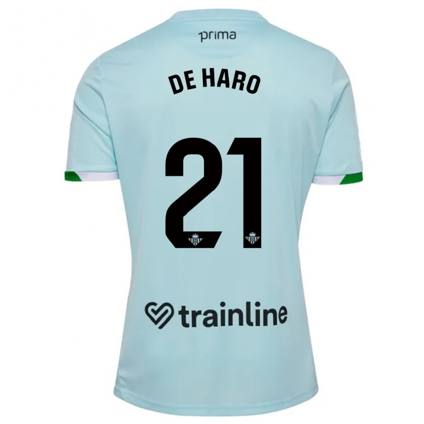 גברים כדורגל Alberto De Haro #21 תכלת ירוק הרחק ג'רזי 2025/26
