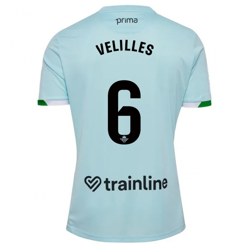 גברים כדורגל Luis Velilles #6 תכלת ירוק הרחק ג'רזי 2025/26