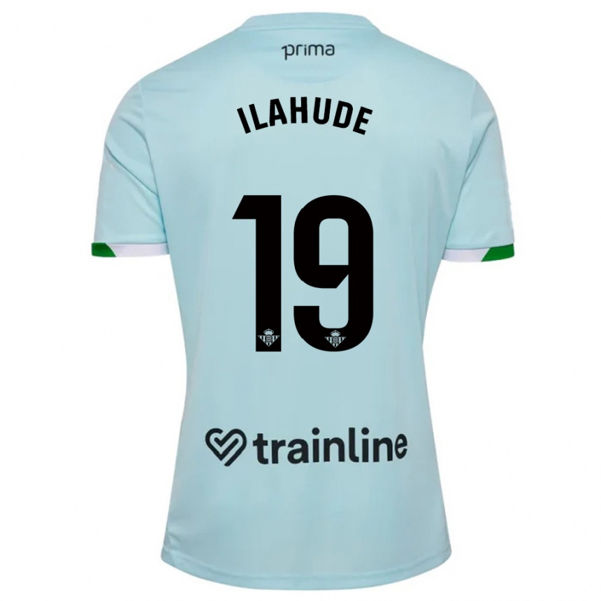גברים כדורגל Destiny Ilahude #19 תכלת ירוק הרחק ג'רזי 2025/26