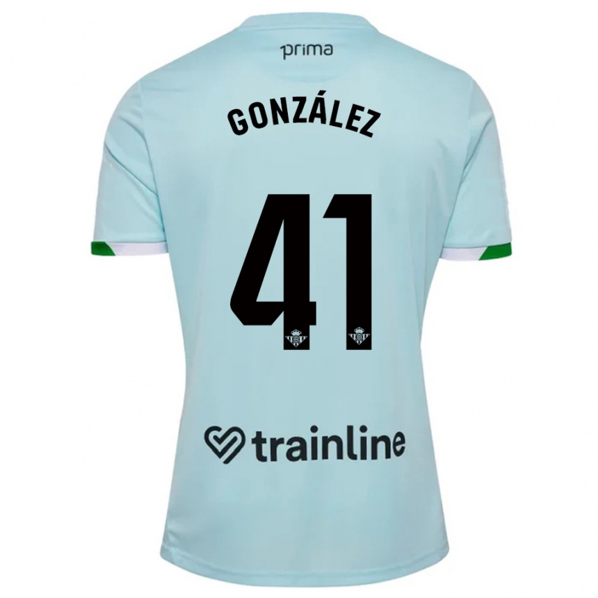 גברים כדורגל Manu González #41 תכלת ירוק הרחק ג'רזי 2025/26