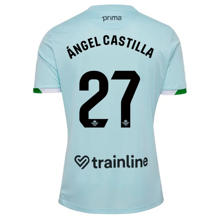 גברים כדורגל Miguel Ángel Castilla #27 תכלת ירוק הרחק ג'רזי 2025/26