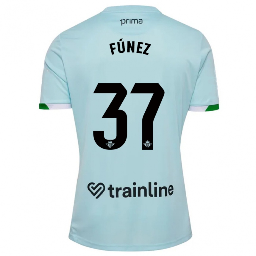 גברים כדורגל Rica Fúnez #37 תכלת ירוק הרחק ג'רזי 2025/26