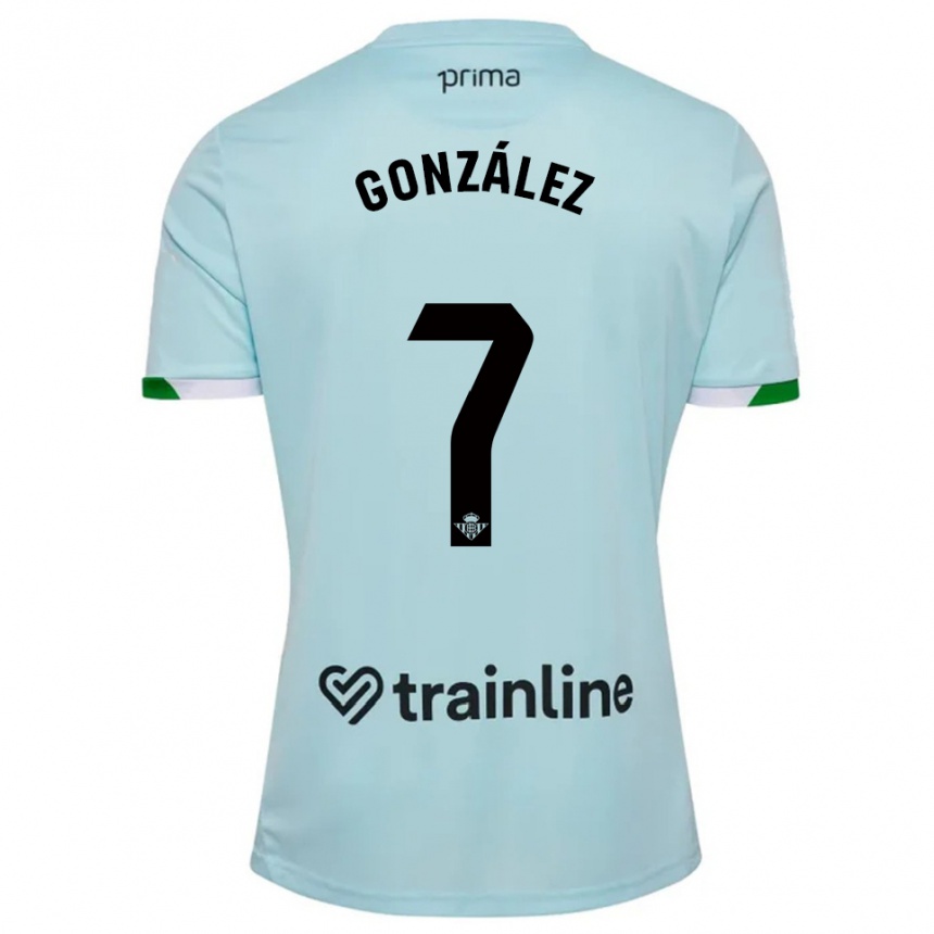גברים כדורגל Antonio González #7 תכלת ירוק הרחק ג'רזי 2025/26