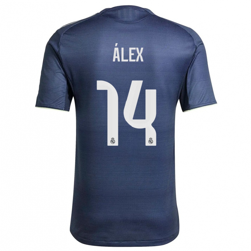 גברים כדורגל אלכס פרז #14 כחול נייבי כסוף הרחק ג'רזי 2025/26