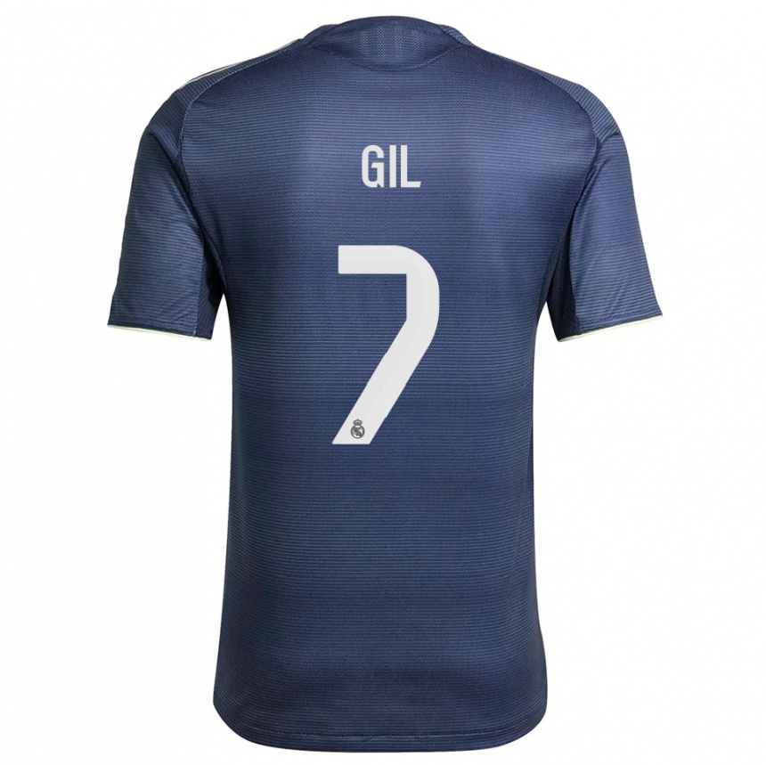 גברים כדורגל איקר גיל #7 כחול נייבי כסוף הרחק ג'רזי 2025/26