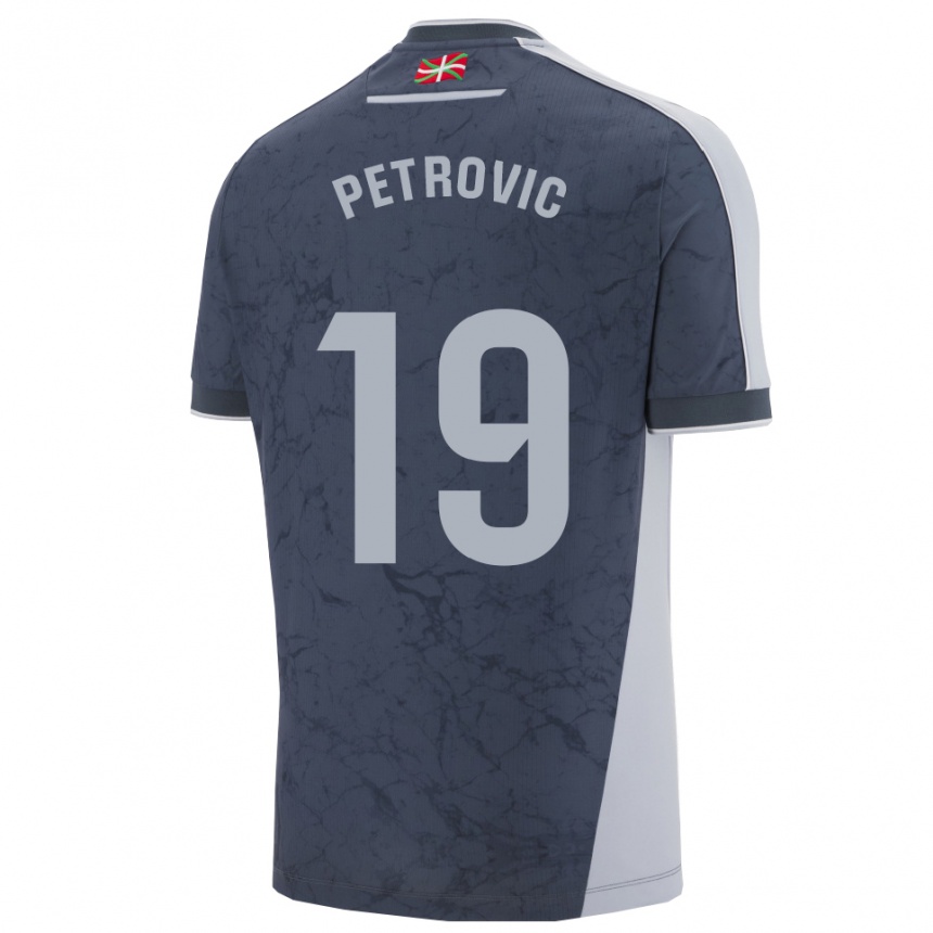 גברים כדורגל Luka Petrovic #19 כחול כהה לבן הרחק ג'רזי 2025/26